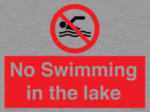No Swimming in the lake